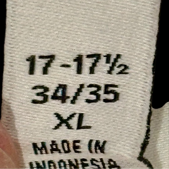 Calvin Klein Men's White Dress Shirt Like New 17-17 1/2 34/35 - Picture 10 of 12